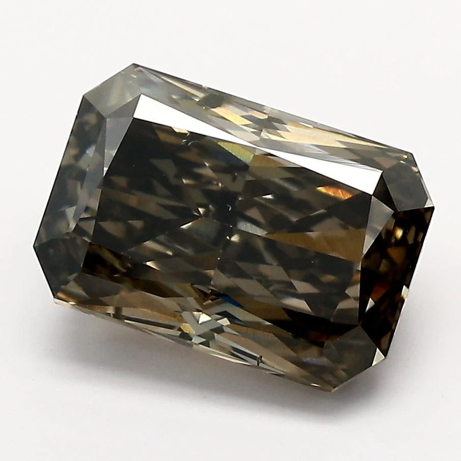 3.28Ct Dark Gray SI1 IGI Certified Radiant Lab Grown Diamond