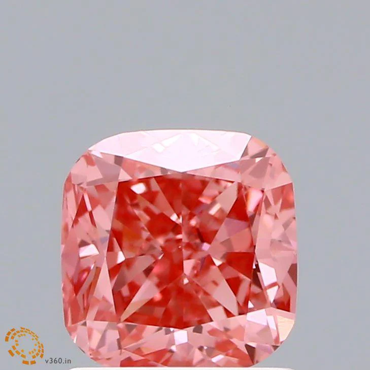 1.02Ct Intense Pink VS1 IGI Certified Cushion Lab Grown Diamond