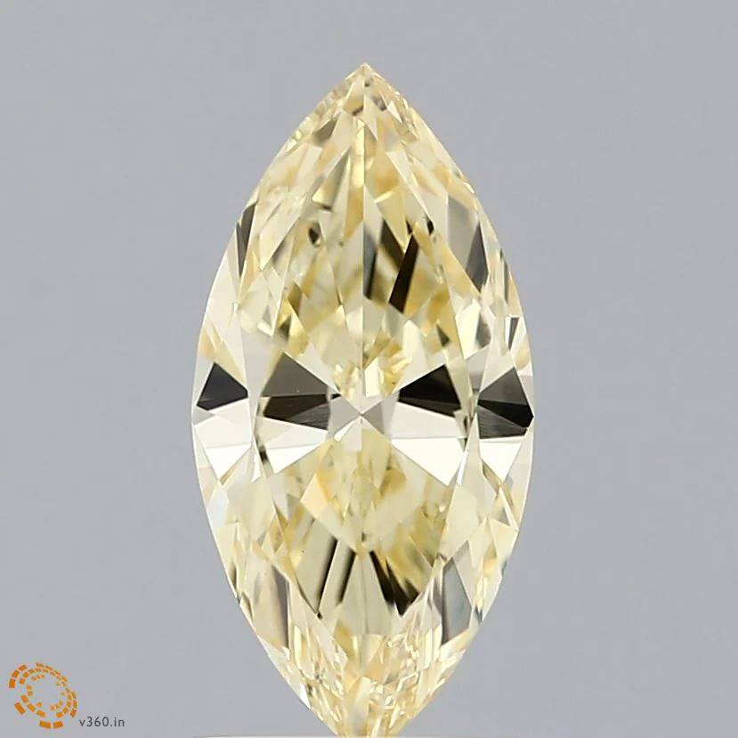 1.39Ct Fancy Yellow VS1 IGI Certified Marquise Lab Grown Diamond