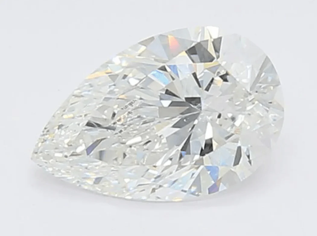 1.06Ct F VS1 IGI Certified Pear Lab Grown Diamond