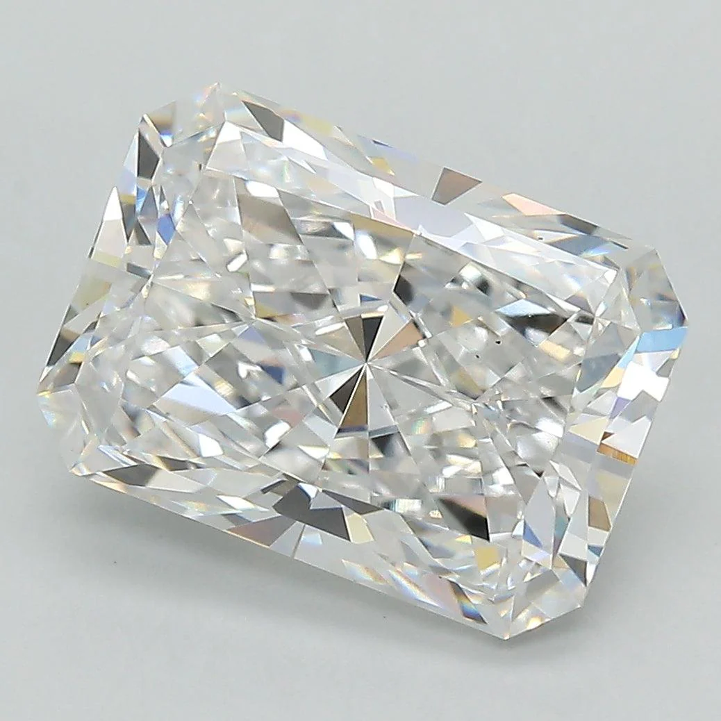 5.16Ct E VS2 GIA Certified Radiant Lab Grown Diamond