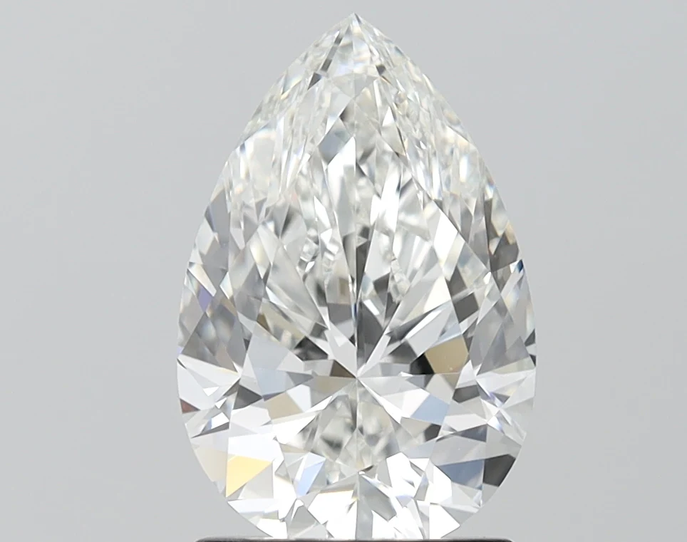 2.31Ct F VVS1 IGI Certified Pear Lab Grown Diamond