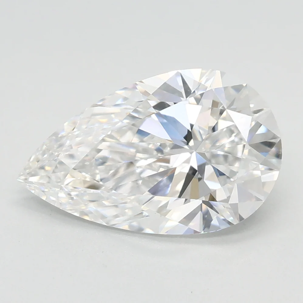 2.04Ct D VVS2 IGI Certified Pear Lab Grown Diamond