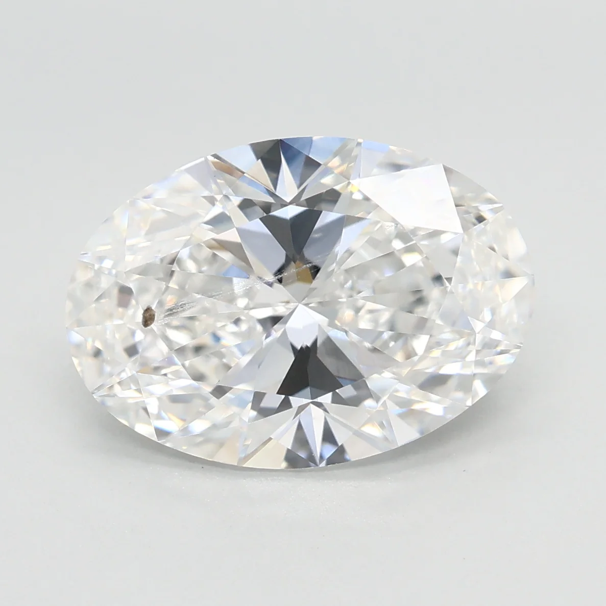 3.09Ct E VVS2 IGI Certified Oval Lab Grown Diamond