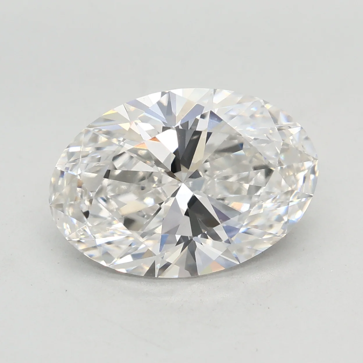 3.07Ct F VVS2 IGI Certified Oval Lab Grown Diamond