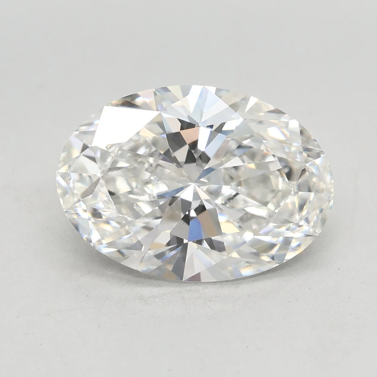 3.09Ct F VVS2 IGI Certified Oval Lab Grown Diamond