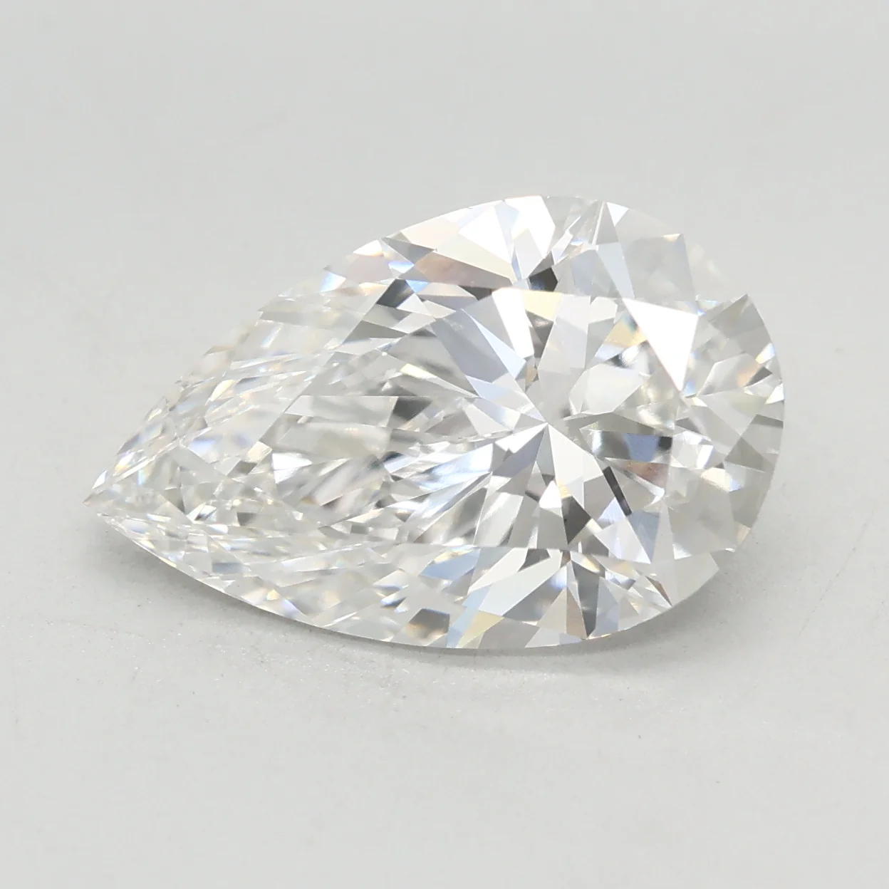3.03Ct F VVS2 IGI Certified Pear Lab Grown Diamond