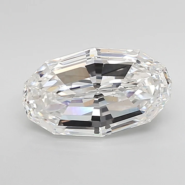 3.02Ct E VS2 IGI Certified Step Oval Lab Grown Diamond