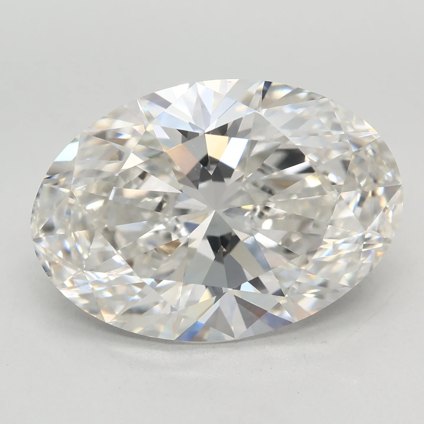 7.04Ct F VVS2 IGI Certified Oval Lab Grown Diamond
