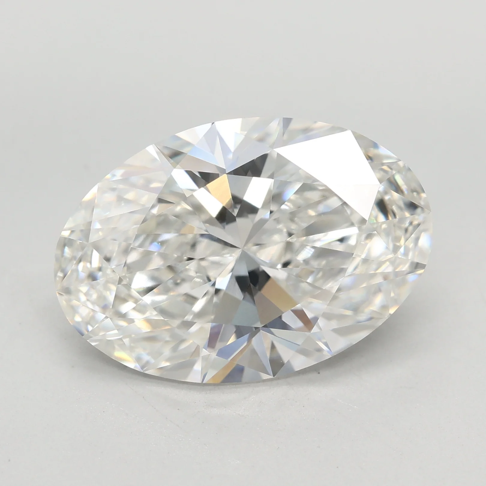7.08Ct F VVS2 IGI Certified Oval Lab Grown Diamond