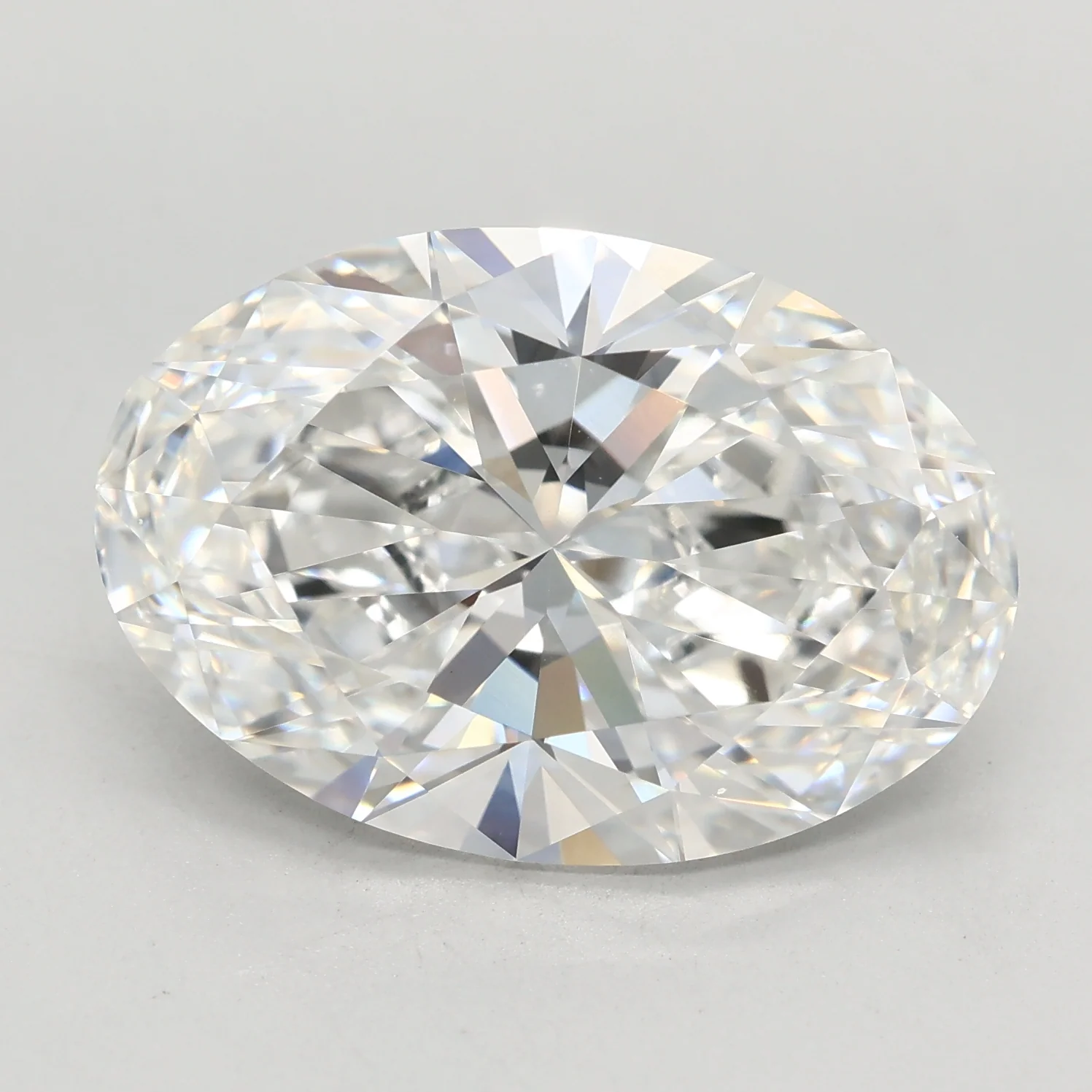 7.09Ct F VVS2 IGI Certified Oval Lab Grown Diamond