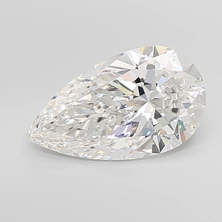 6.52Ct E VVS2 IGI Certified Pear Lab Grown Diamond