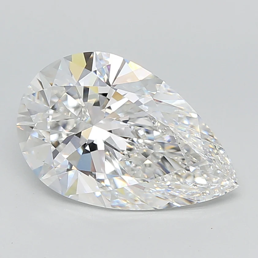 4.07Ct E VVS2 IGI Certified Pear Lab Grown Diamond