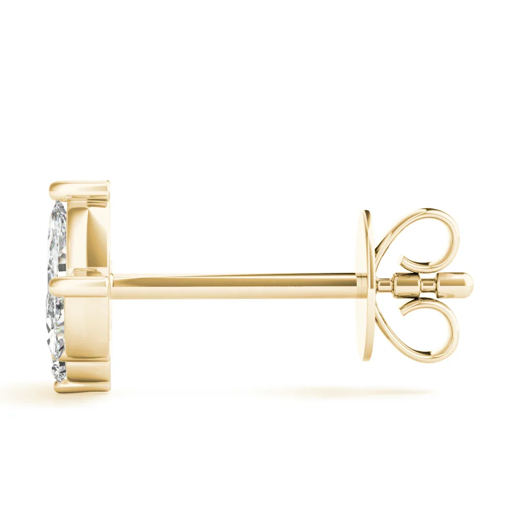 Audrey 3 Stone Earrings - Image 3