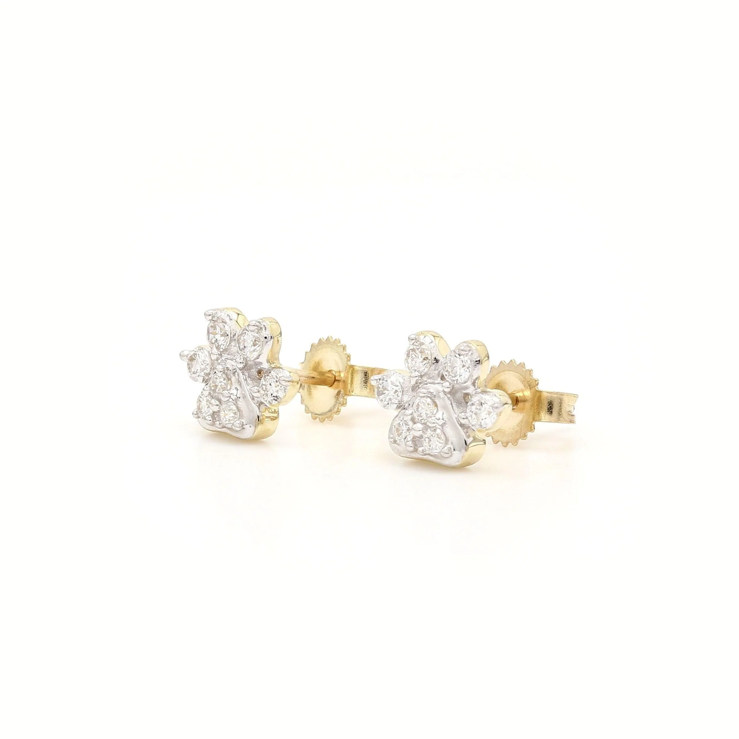 Paw Earrings 1/4Ctw - Image 2