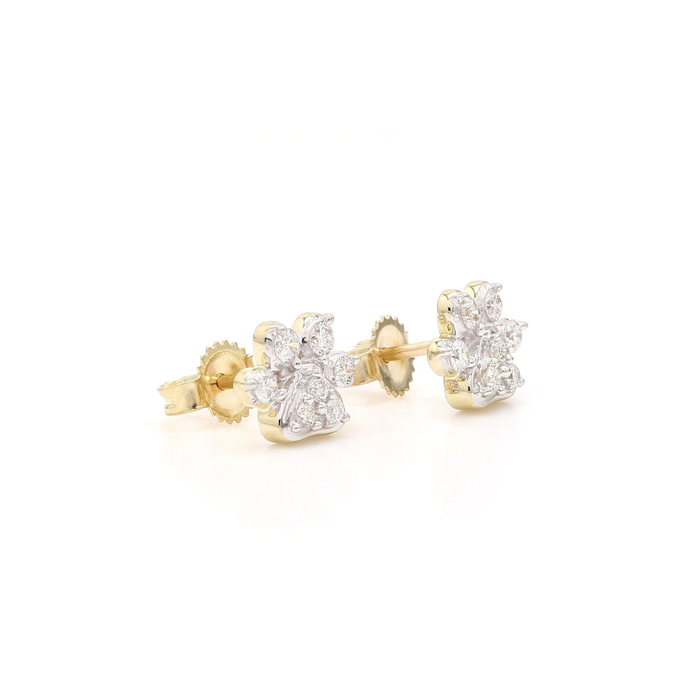 Paw Earrings 1/4Ctw - Image 4