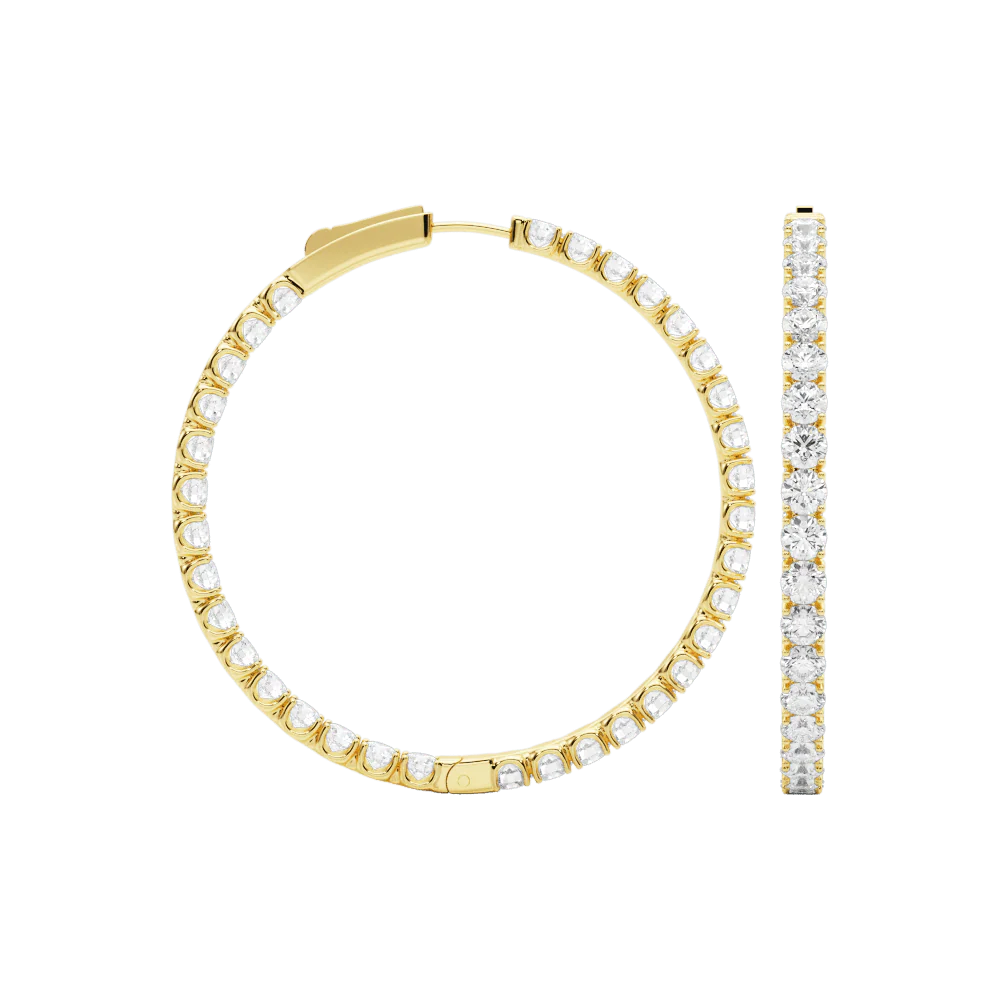 Zelda Hoop Earrings 6.0Ctw - Image 4