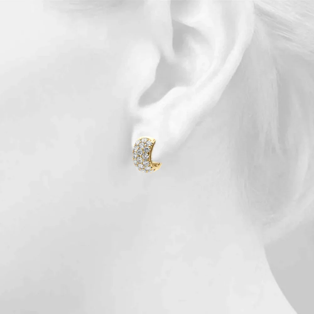 Lorie 3 Row Earrings - Image 5