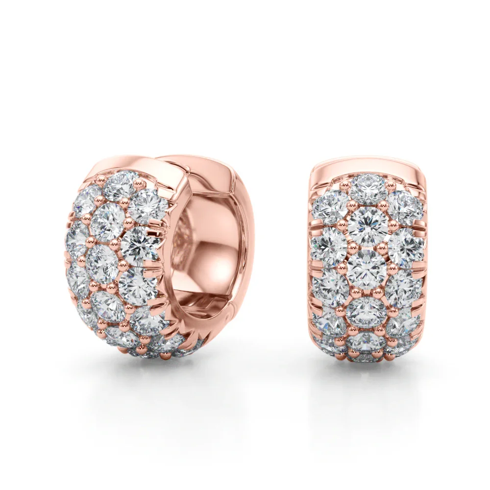 Lorie 3 Row Earrings - Image 7