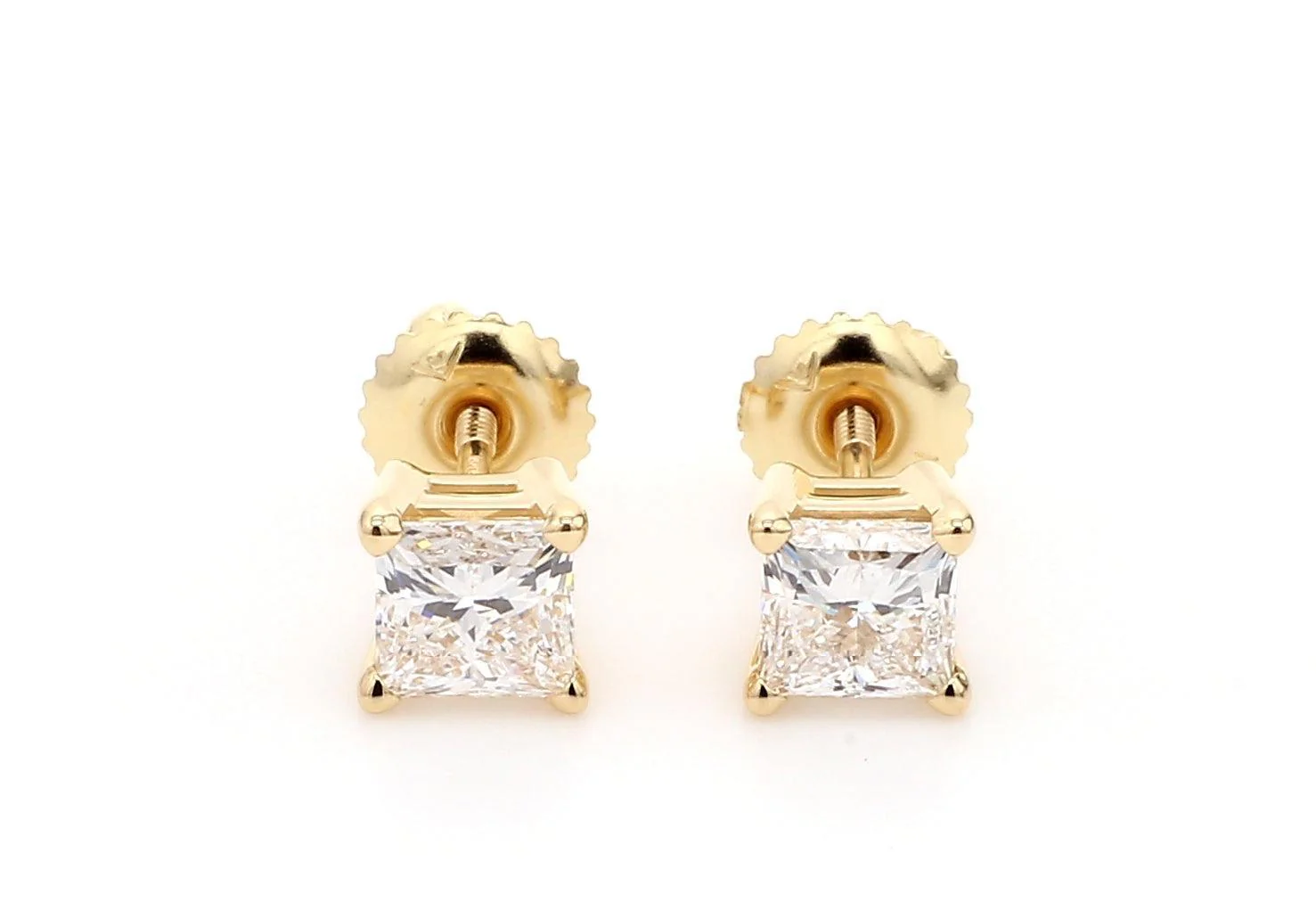 Classic Princess Earrings 1.0 Ctw Certified - Image 2