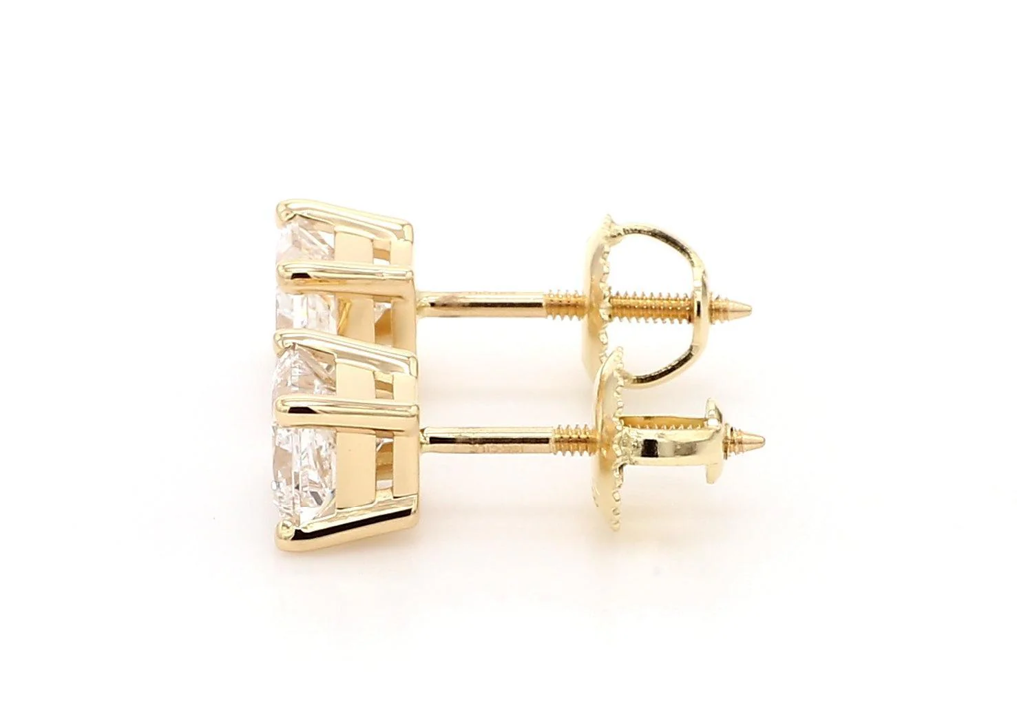 Classic Princess Earrings 1.0 Ctw Certified - Image 4