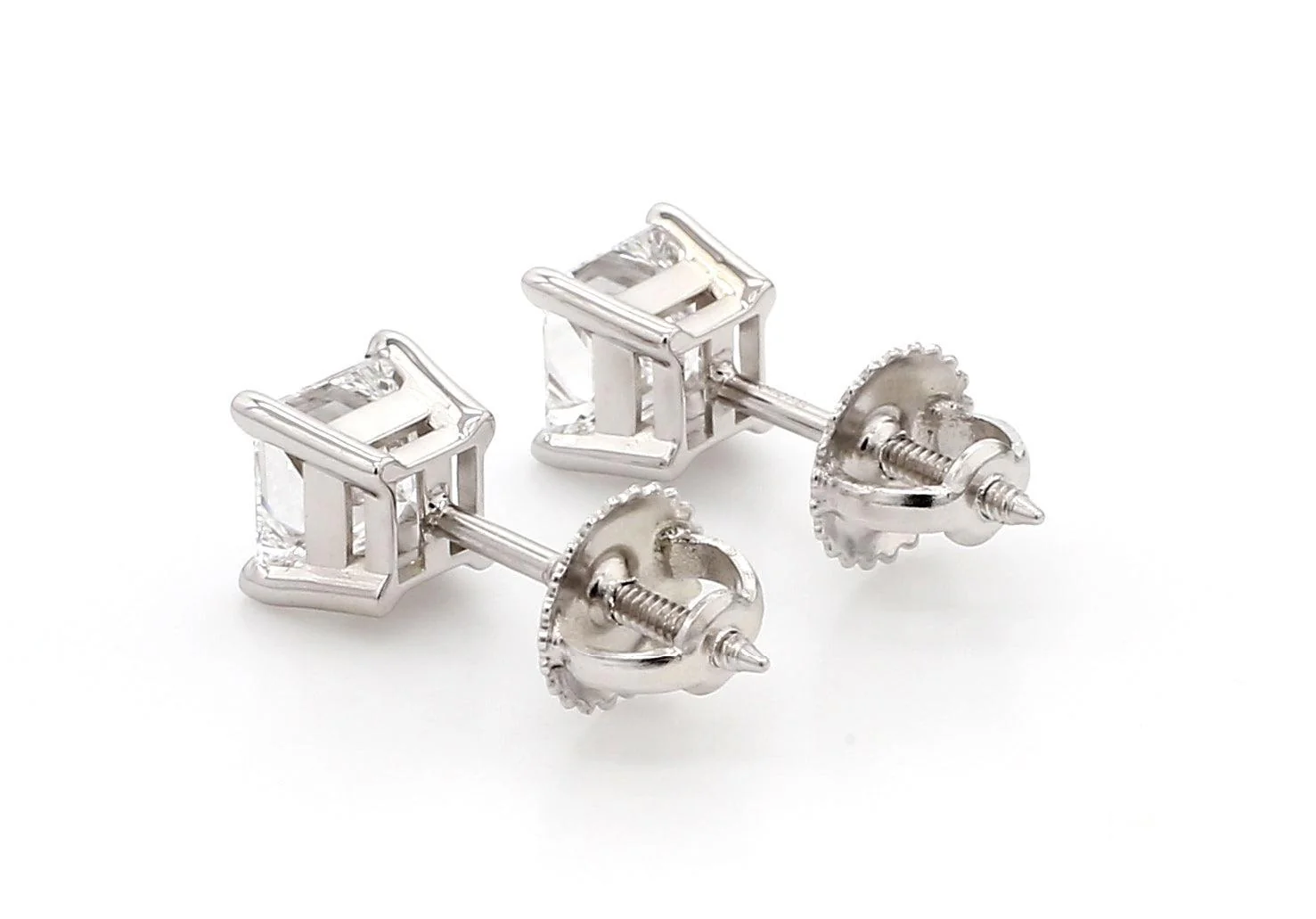 Classic Princess Earrings 1.0 Ctw Certified - Image 5