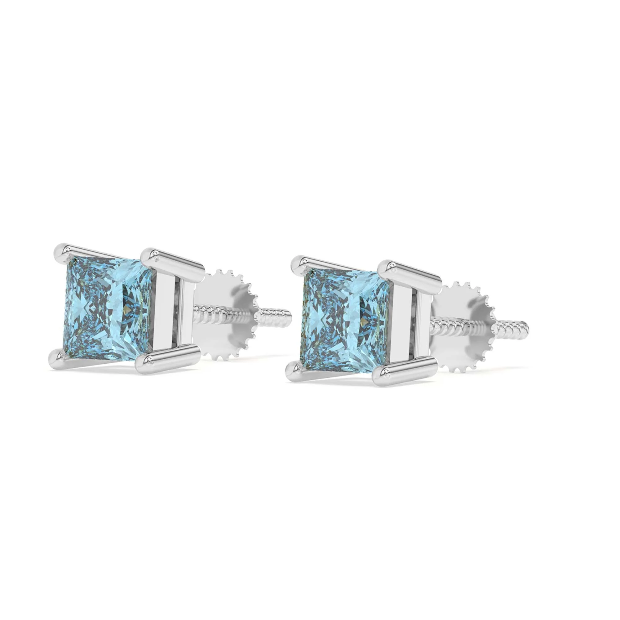 Mina Earrings 1/4Ctw Blue - Image 2