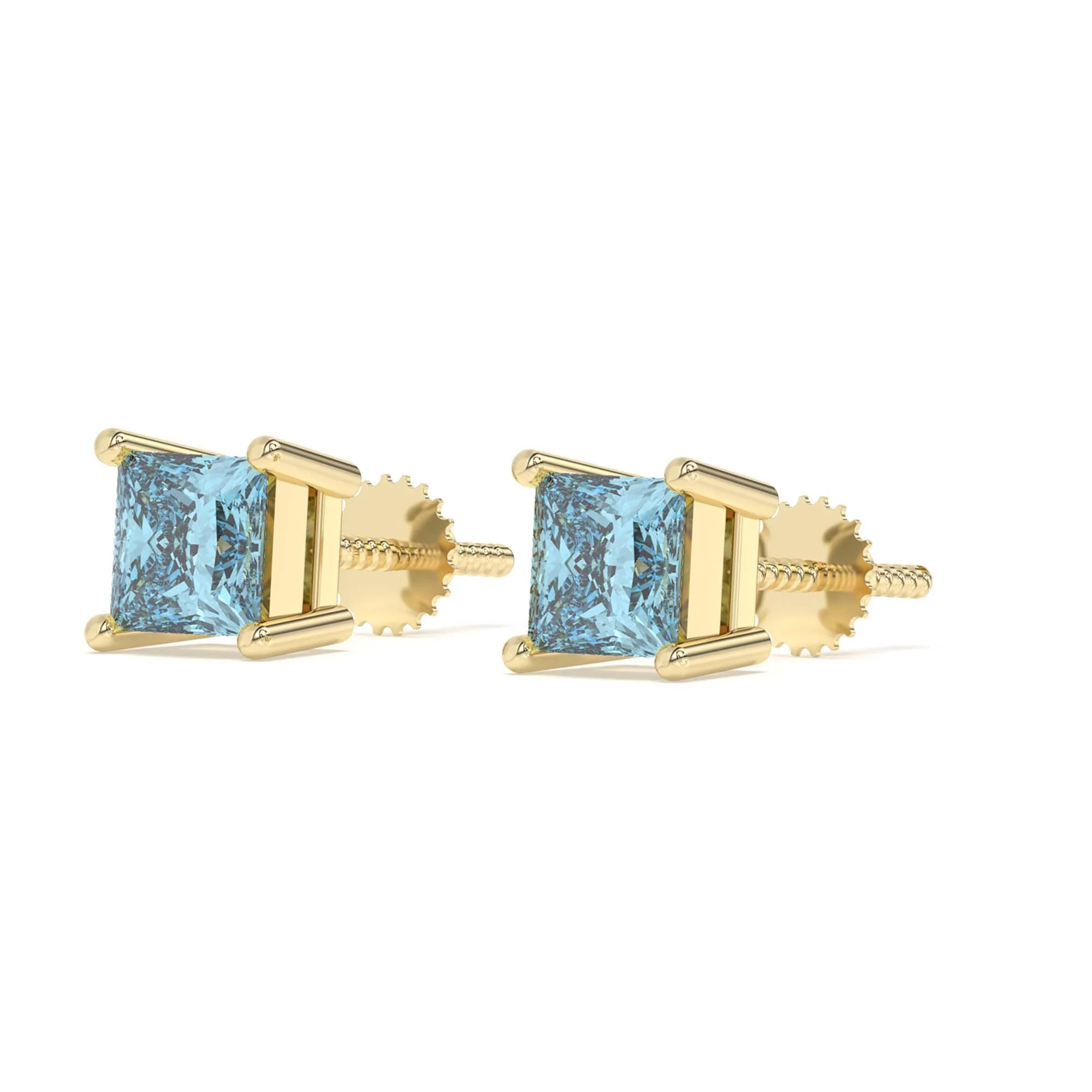 Mina Earrings 1/4Ctw Blue - Image 3