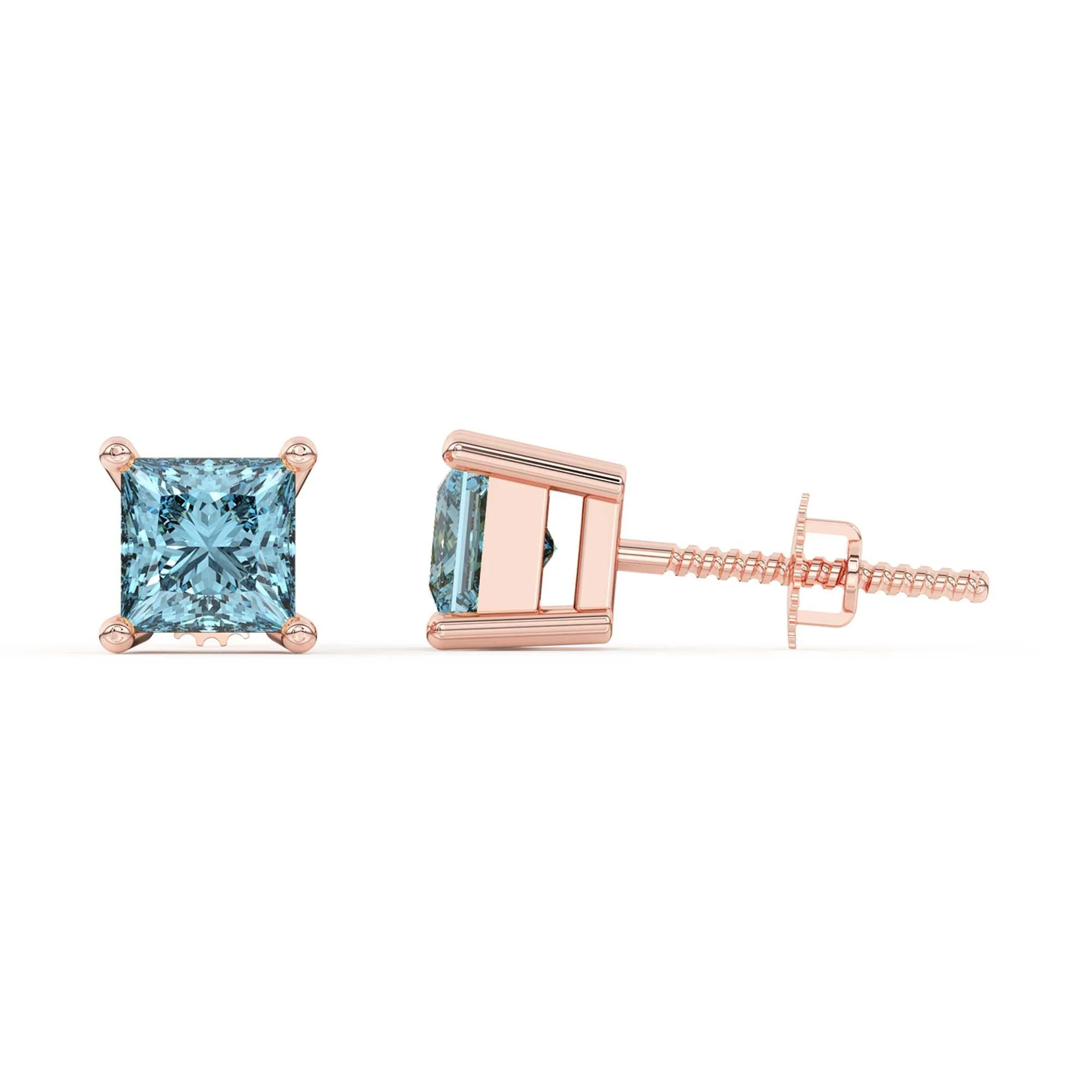 Mina Earrings 1/4Ctw Blue - Image 9