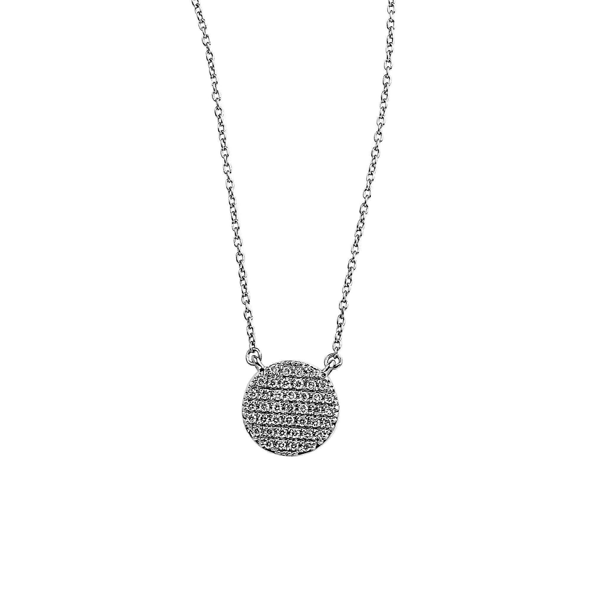 Disc Diamond Necklace 1/3Ctw - Image 2