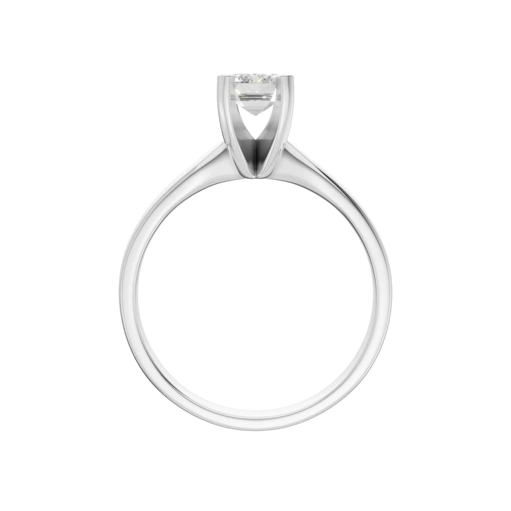 Emerald Cut Solitaire Ring 1.0Ct - Image 4