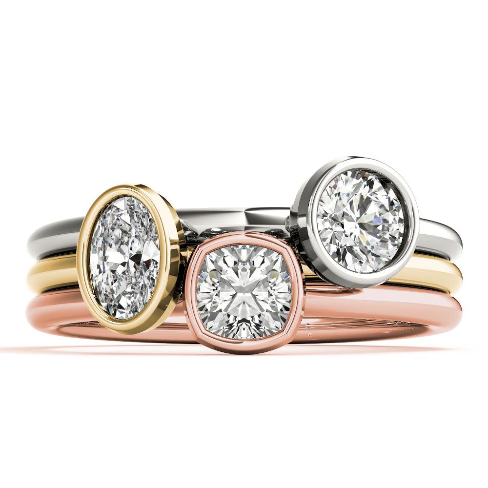 Genina Cushion Ring 3/8Ctw - Image 7