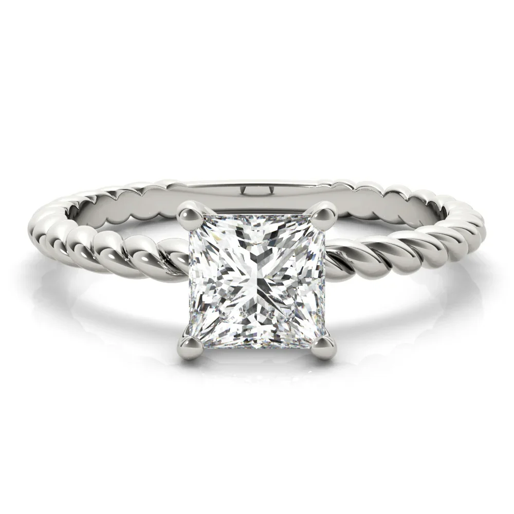 Helen Solitaire Setting - Princess - Image 3