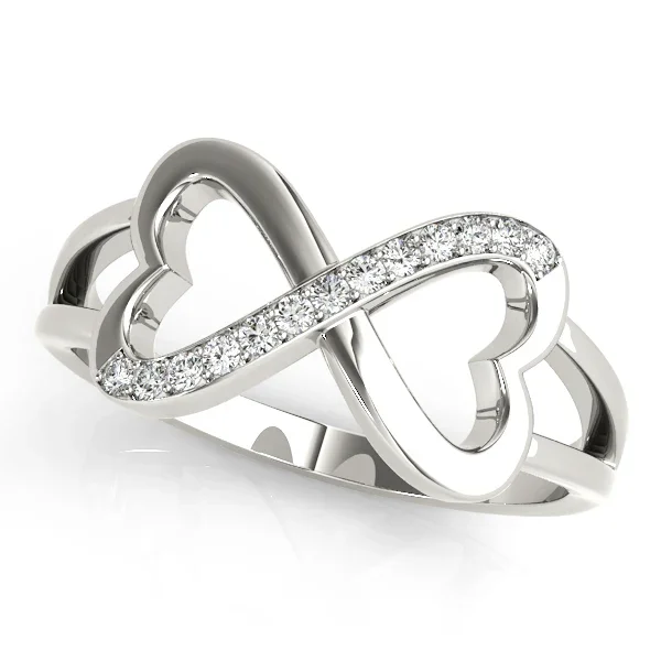 Infinity Heart Diamond Ring
