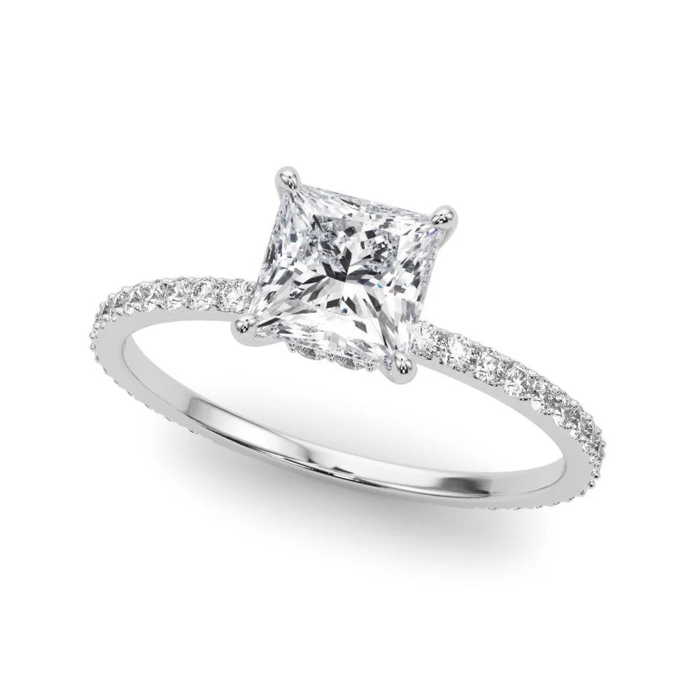 Jade Hidden Halo Setting