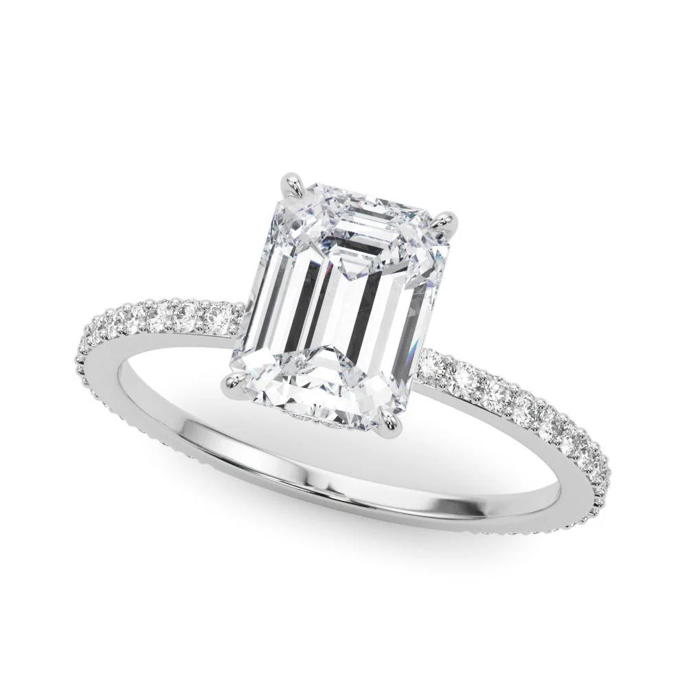 Jade Hidden Halo Setting