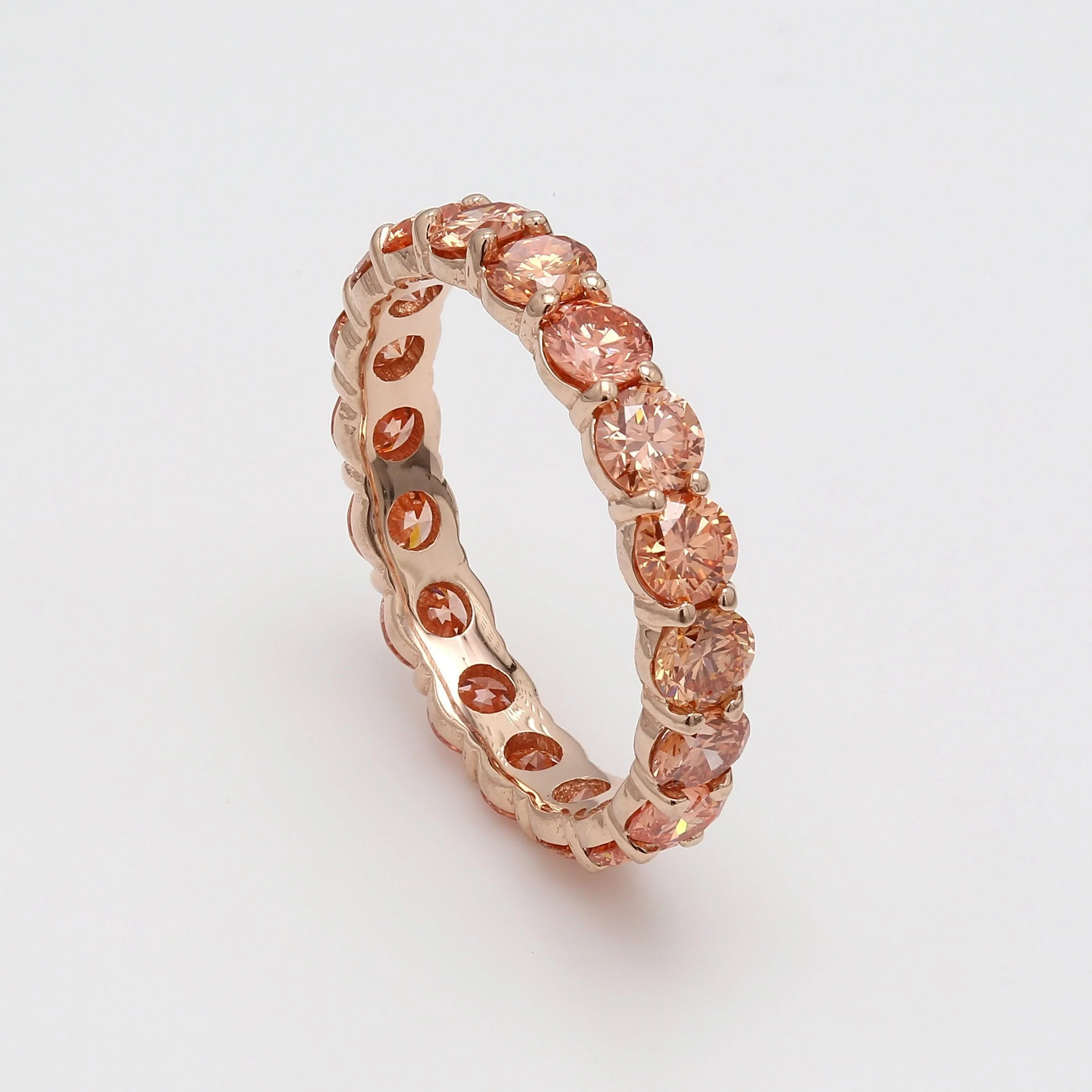 Ivory Ring - 2 1/2 Ct. T.W. Orange - Image 3
