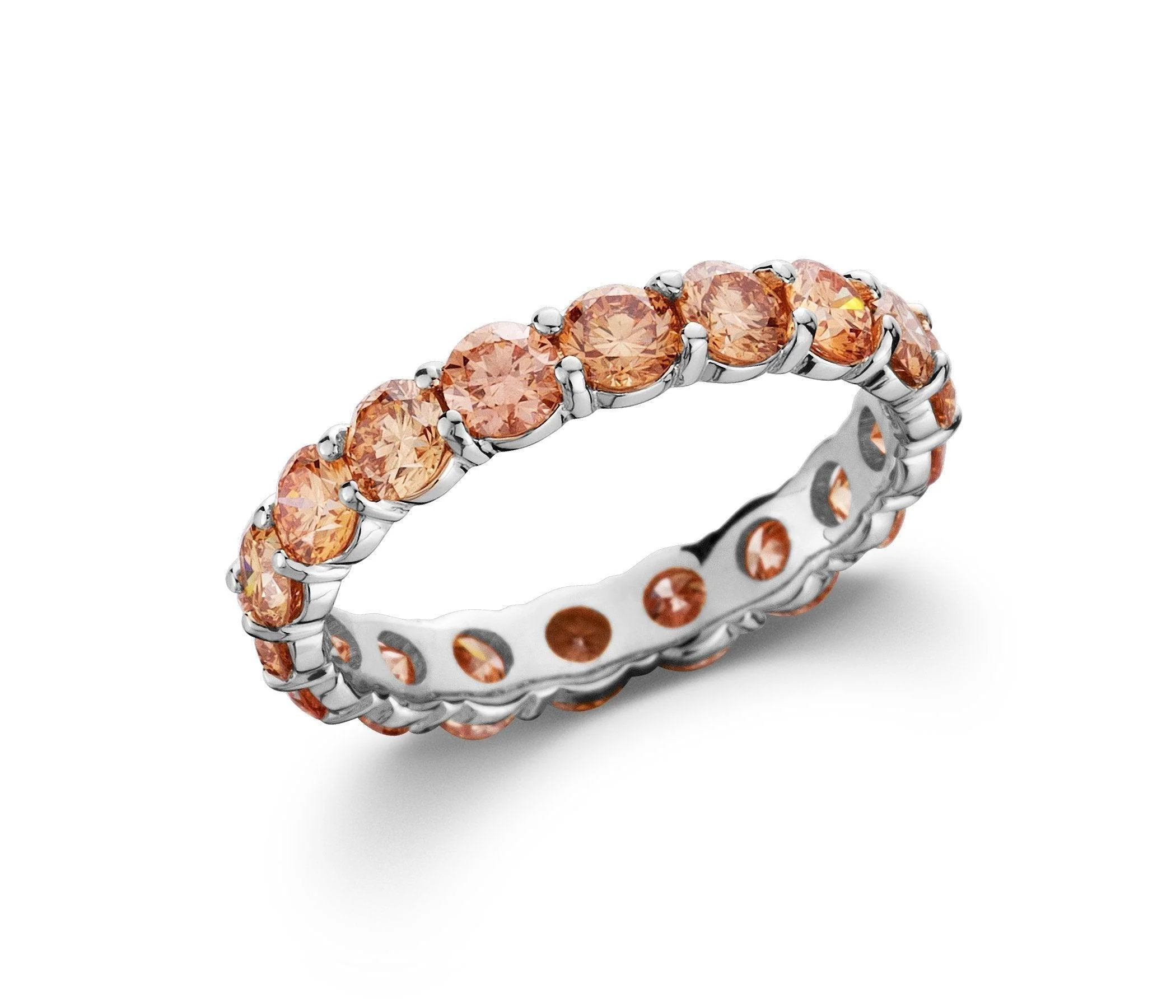 Ivory Ring - 2 1/2 Ct. T.W. Orange - Image 4