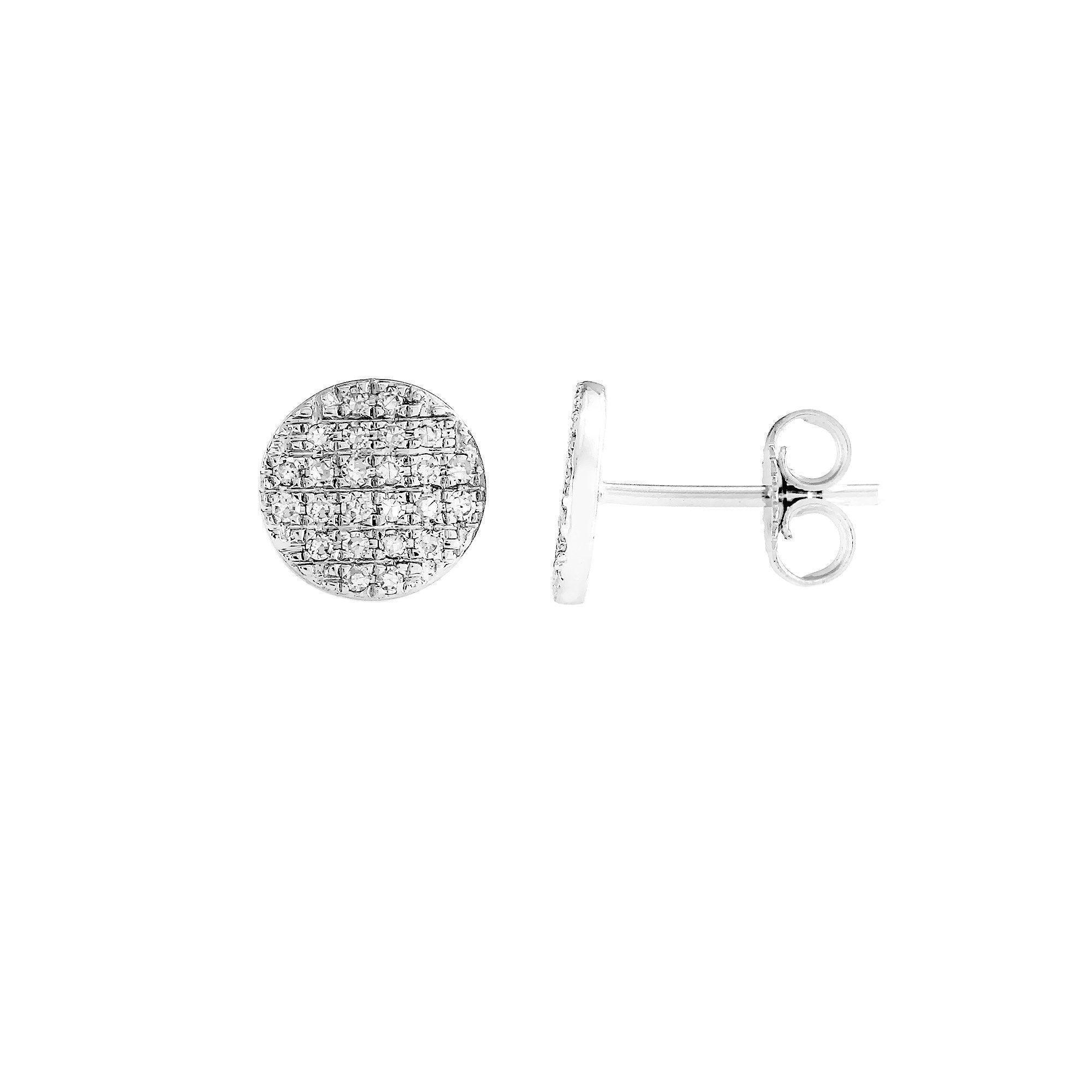 Patchwork Stud Earrings 1/3Ctw - Image 2