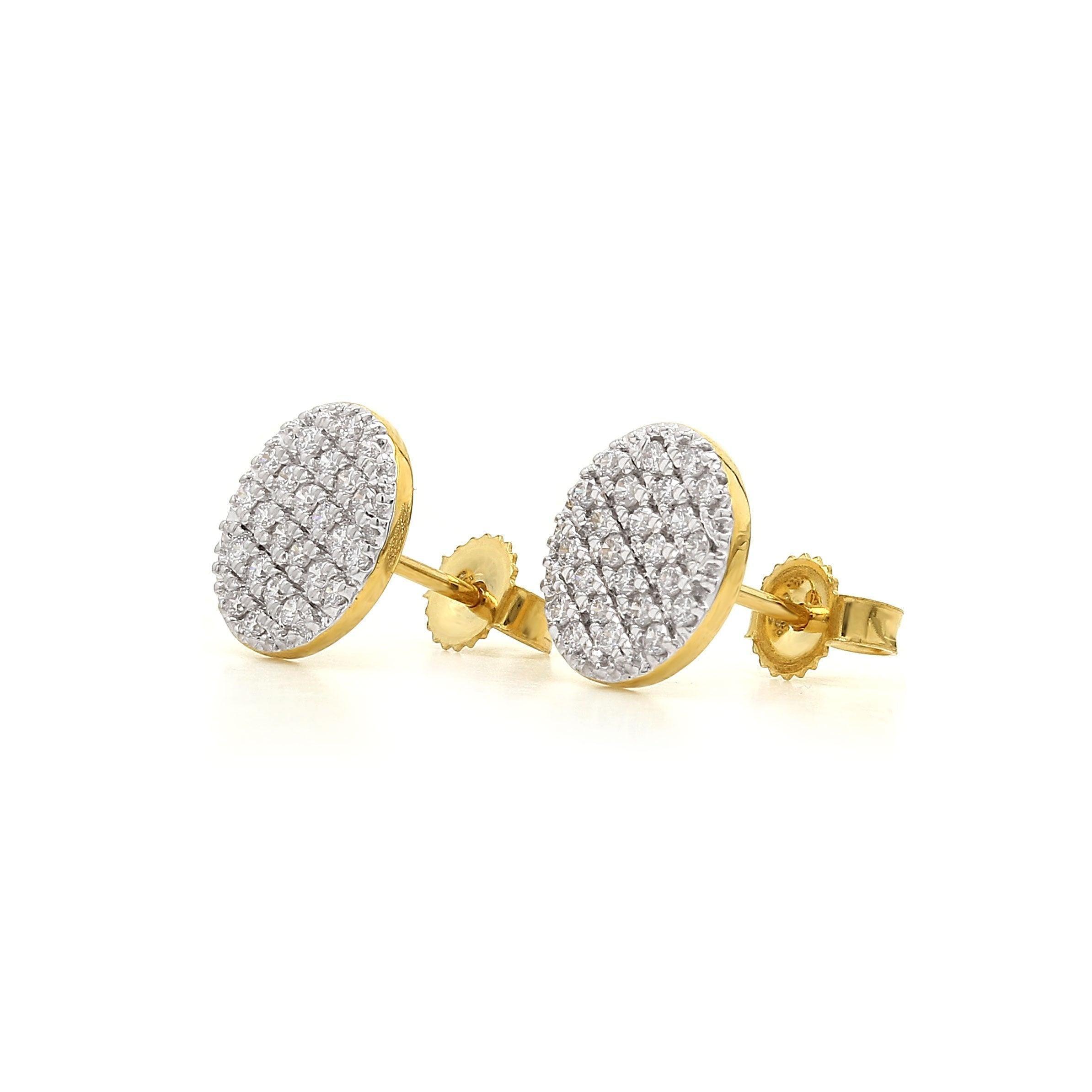 Patchwork Stud Earrings 1/3Ctw - Image 4