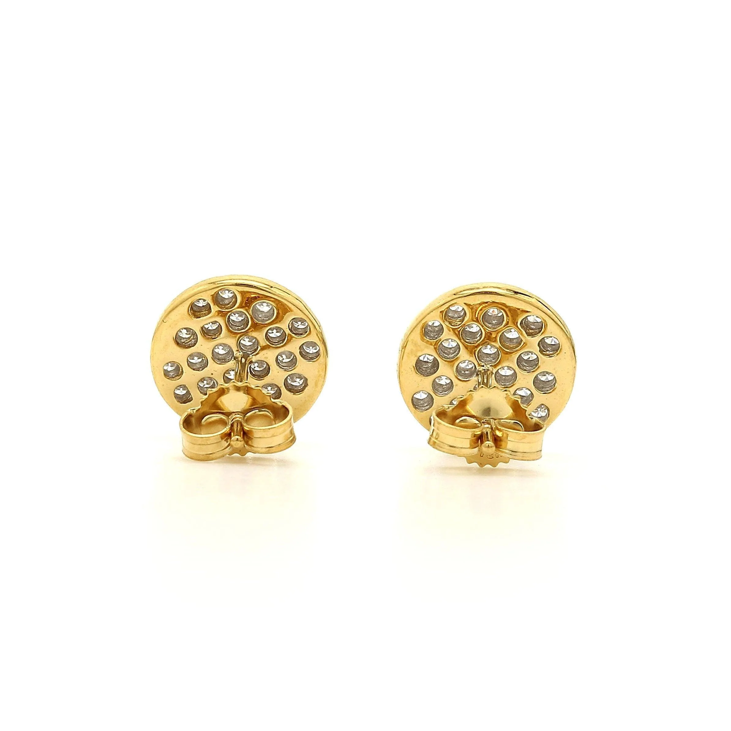Patchwork Stud Earrings 1/3Ctw - Image 5