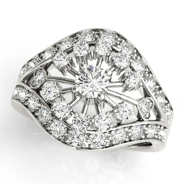 Sunburst Diamond Fashion Ring