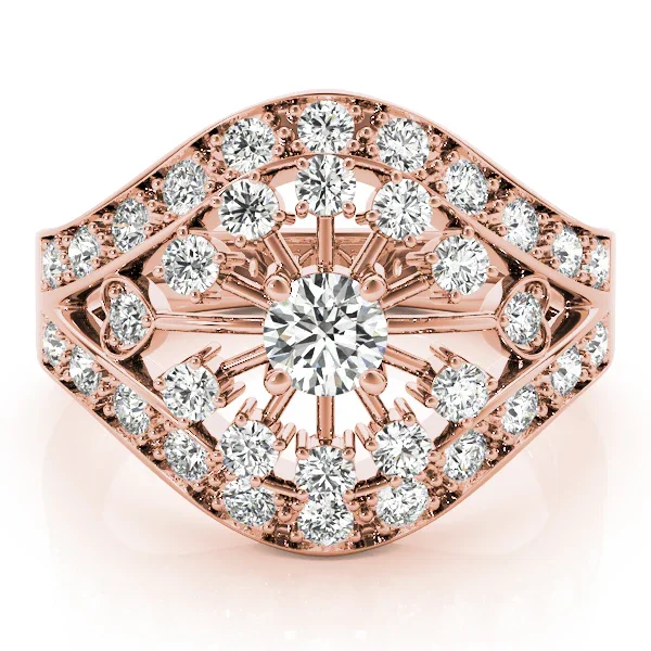 Sunburst Diamond Fashion Ring - Image 2