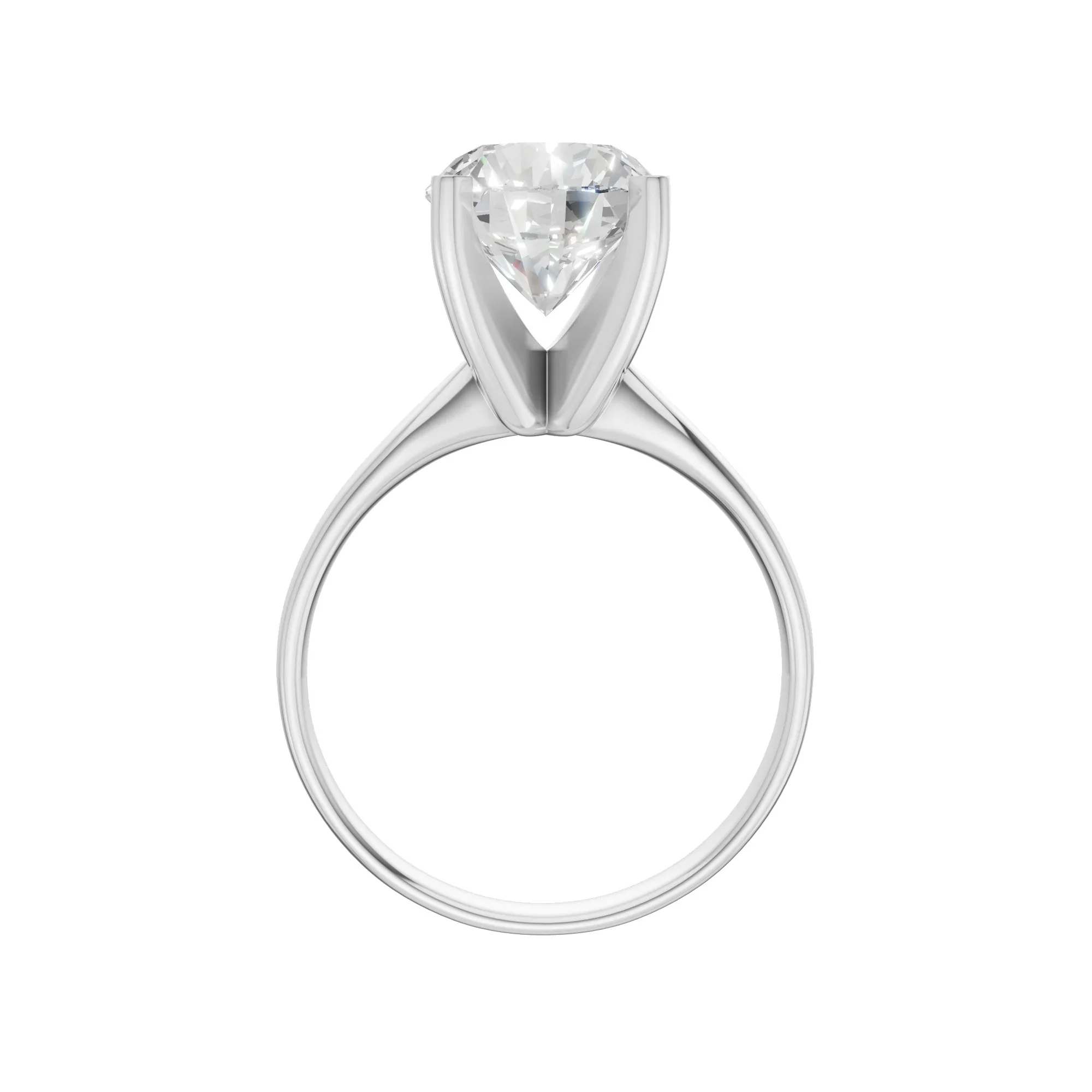 Round Solitaire Ring 3.0Ct - Image 4