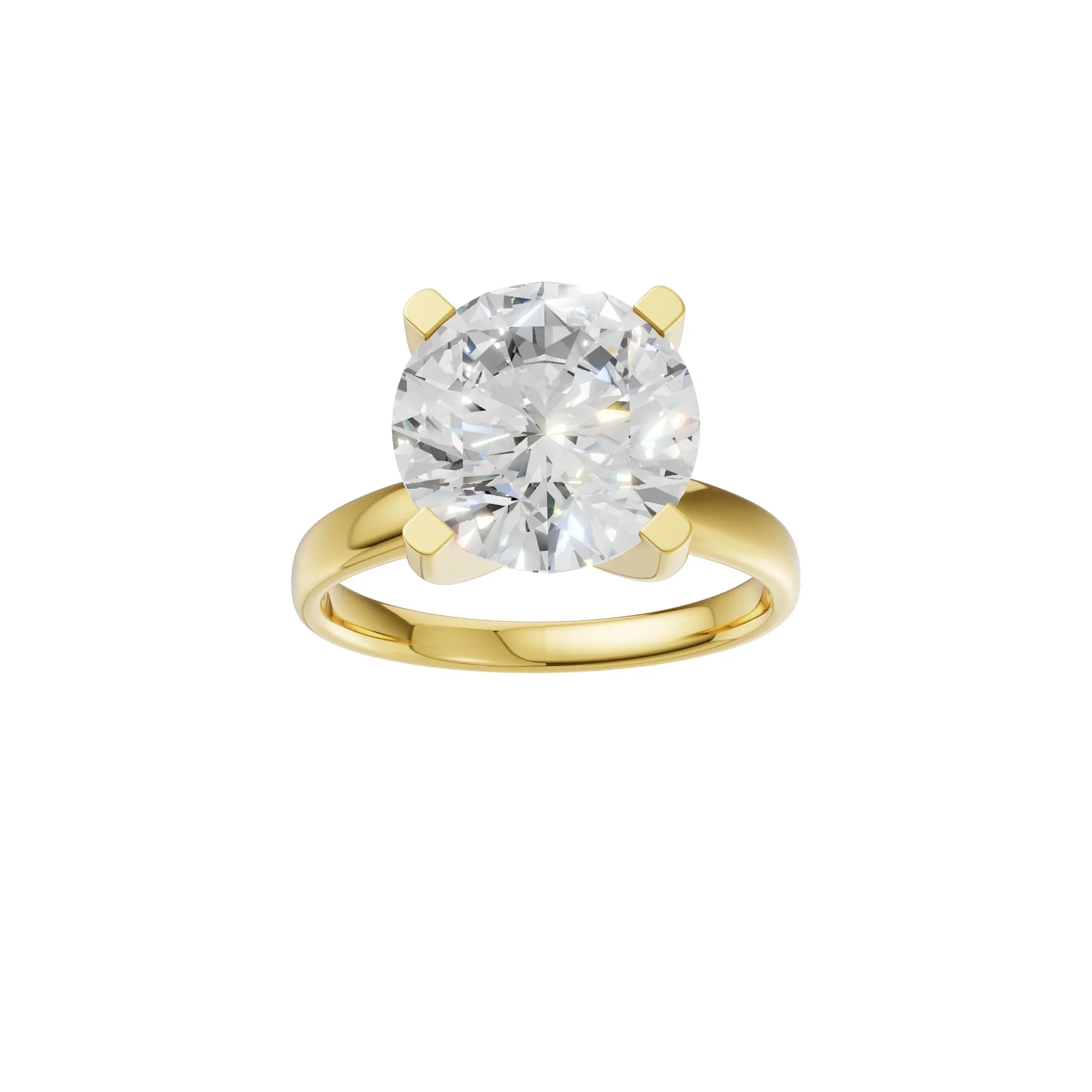 Round Solitaire Ring 4.0Ct - Image 2