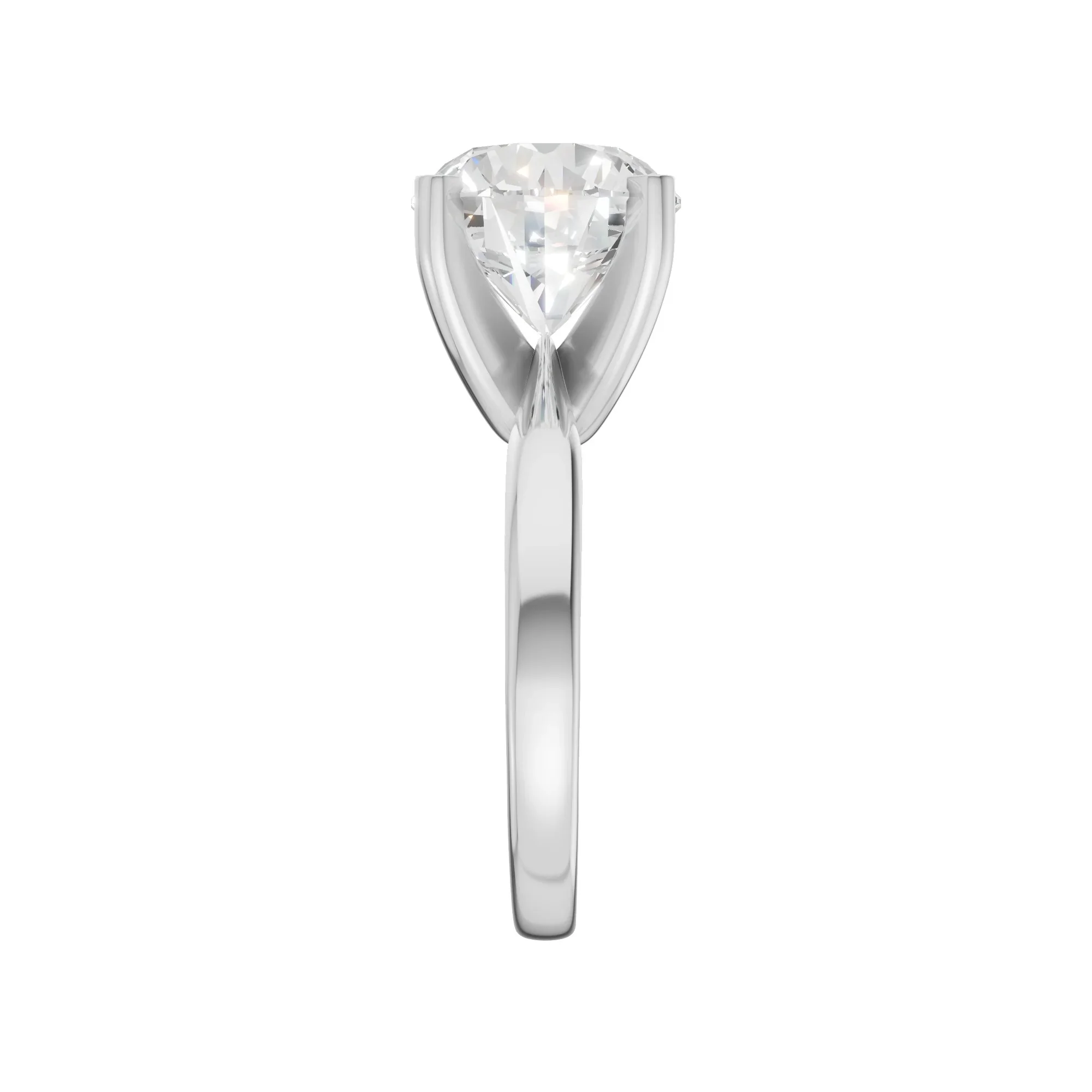 Round Solitaire Ring 4.0Ct - Image 5