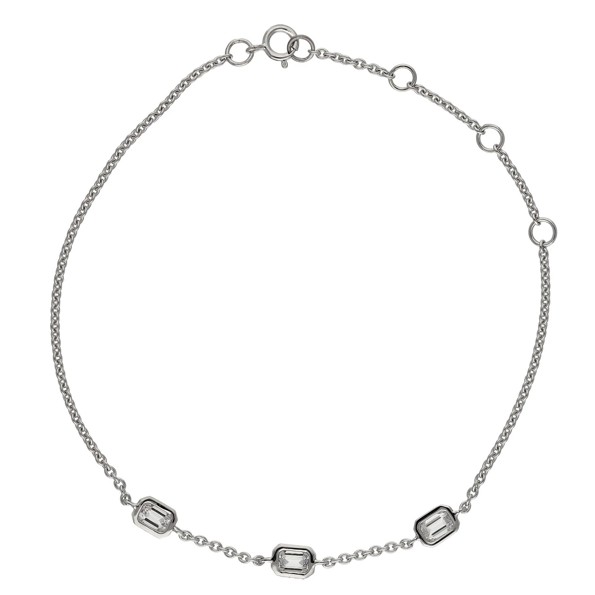 Tisha Emerald 3-Stone Bracelet - Image 5