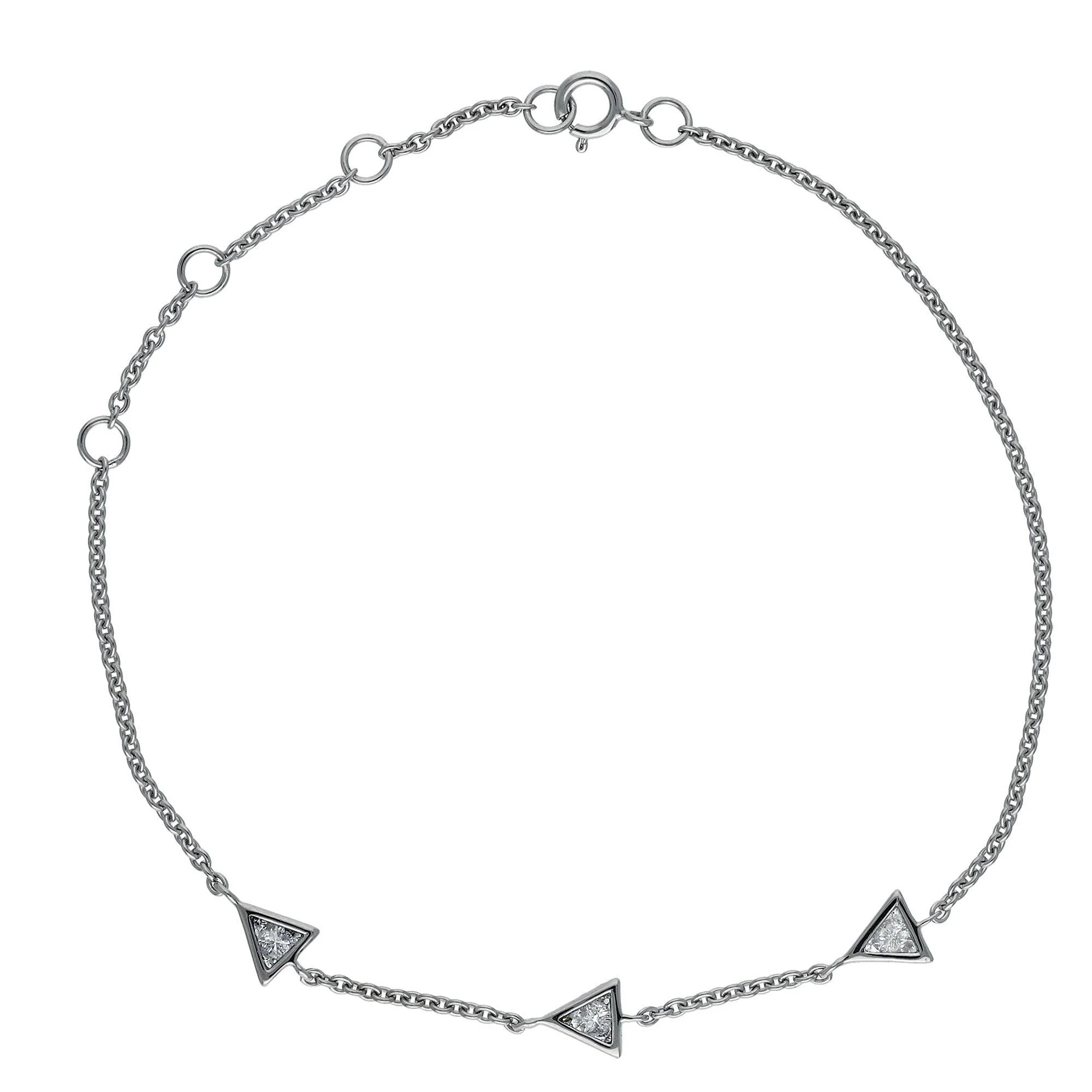 Tisha Trillion 3-Stone Bracelet - Image 5