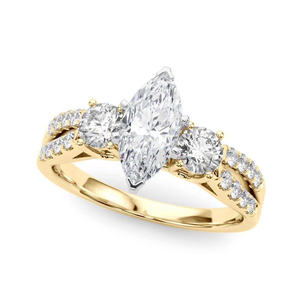 Tracy 3 Stone Setting - Marquise - Image 6