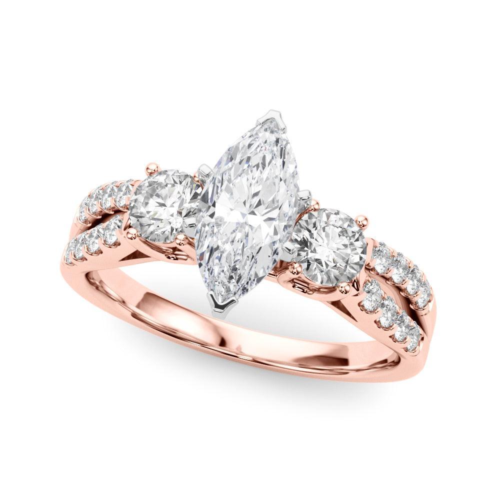 Tracy 3 Stone Setting - Marquise - Image 7